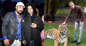 Justin Bieber Posa Affianco Ad Una Tigre Maltrattata Affittata Dal Padre Per Una Festa