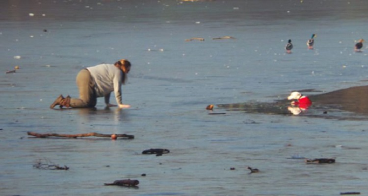 Una donna e il suo cane stanno annegando all’interno di una macchina durante l’alluvione di Baton Rogue ma…