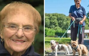 Sally, ama gli animali e dedica tutte le sue giornate ai cani abbandonati. Cosa c’è di strano? Lei ha 98 anni!