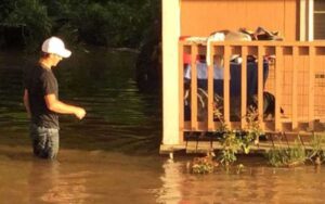 Padre e figlio salvano insieme più di 40 cani abbandonati durante un’alluvione
