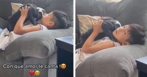 Ragazzo ha baciato e cantato una canzone romantica al suo cane: “sei la ragione che mi fa vivere” (VIDEO)