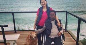Golden Retriever di Pelé che lo ha accompagnato fino all’ultimo respiro