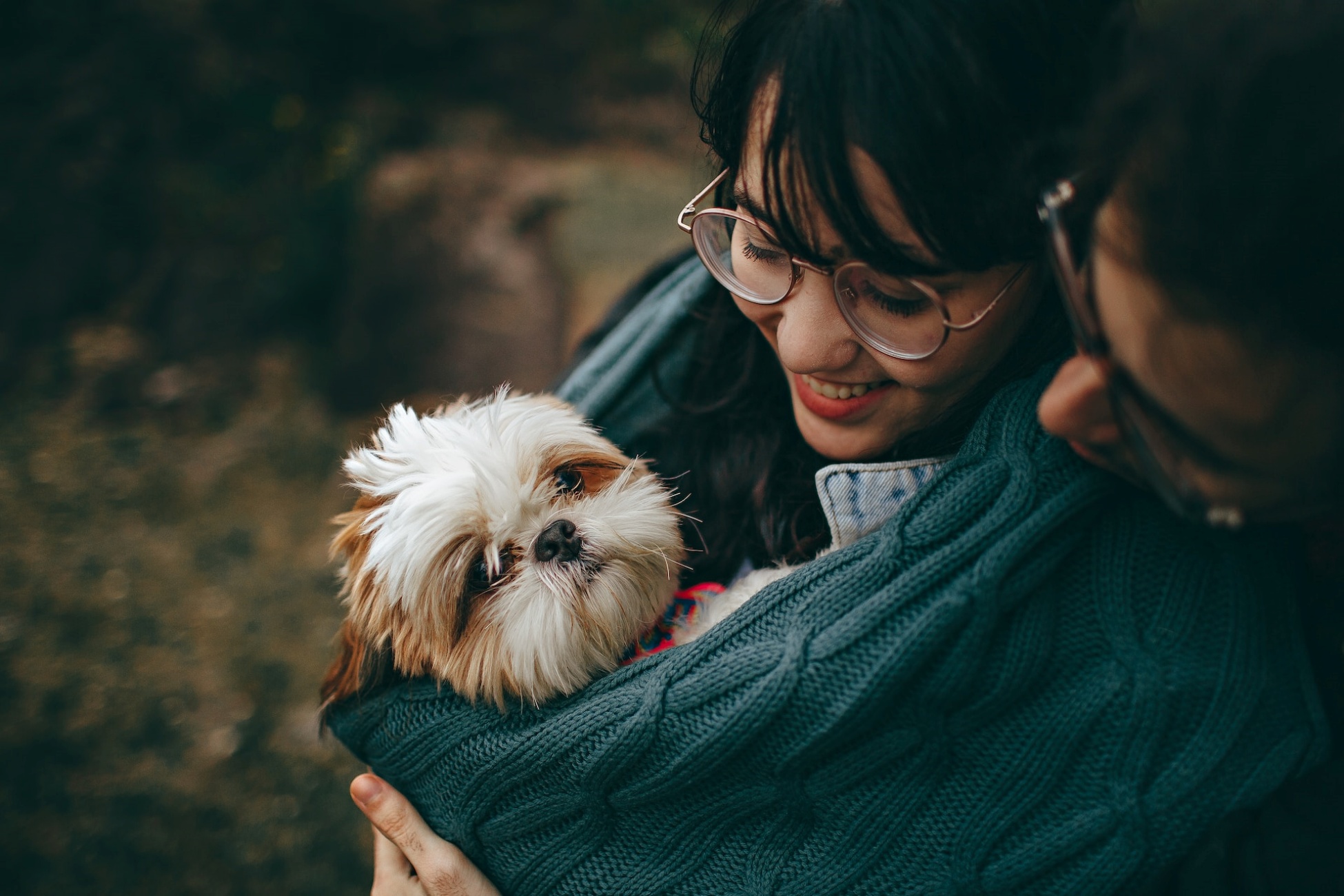 abbraccio cane e umani